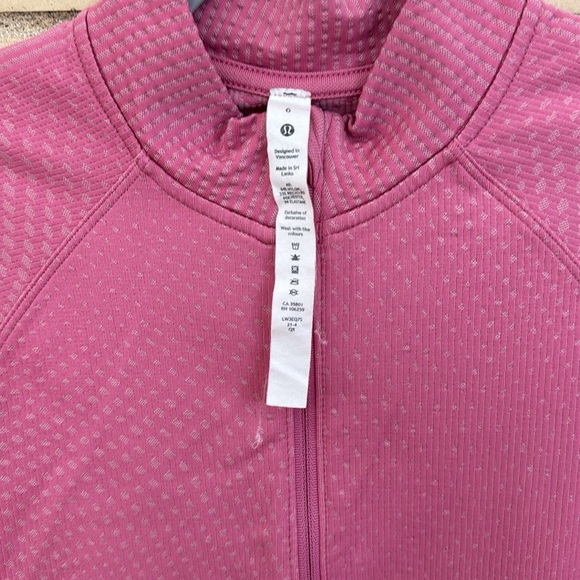 Lululemon rest less cropped 1/2 zip long sleeve top size 6 - Picture 3 of 7